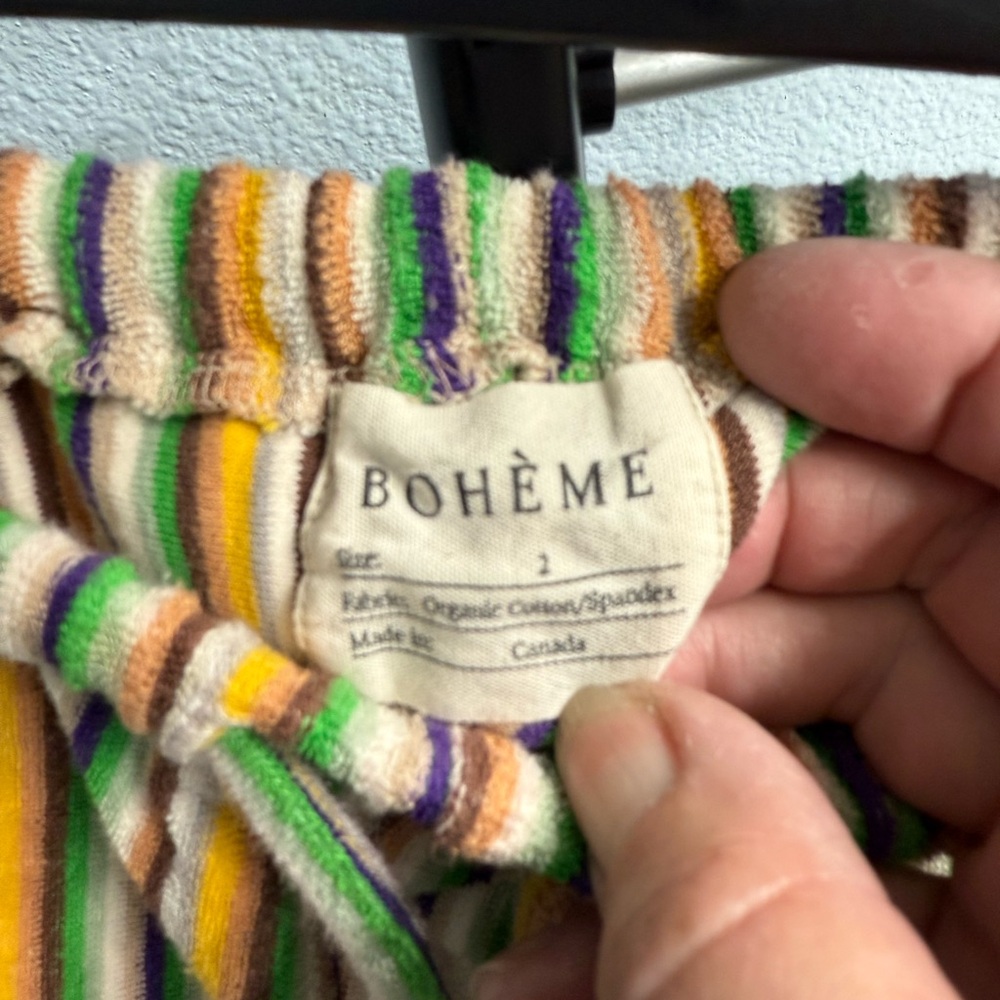 Boheme Multicolor Striped Flare Pants - Picture 3 of 4